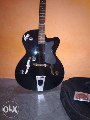Black Semi acoustic guitar
