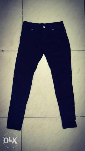 Black velvet jeans(waist 32)