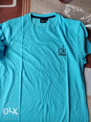 Blue Crew-neck T-shirt