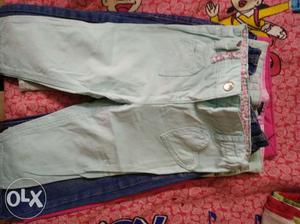 Branded trouser s for girls less used almost new