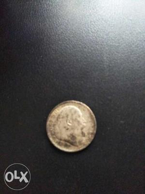 Edward vii one ruppee coin INDIA