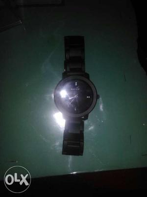 Fastrack black stylish watch