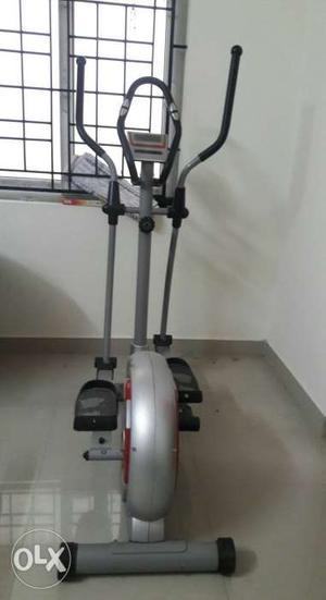 Grey And Black Elliptical Trainer