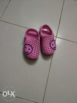 Pair Of Children's Pink Clogs