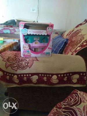 Pink And Teal Dollhouse Box