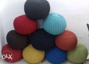 Pouf in mix colour for sale