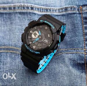 The All N e w Casio G Shock Round Black Digital Watch With