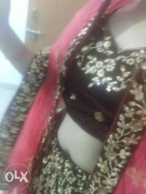 This is very beautiful lehenga worn ones only