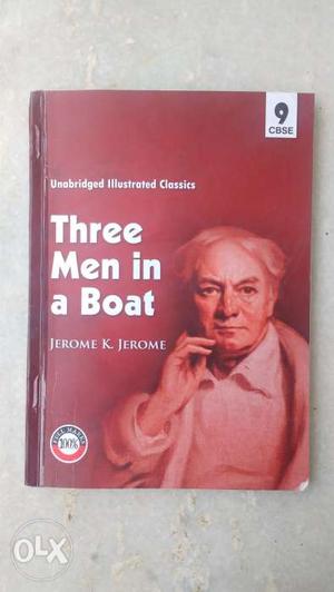 Three men in a boat. In good condition. New