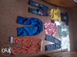 Used clothes Jeans 50 rupees each & T shirt 25