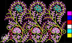 Welcome embroidery design