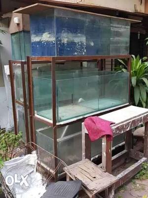 9 fish tanks with stand at throw away price