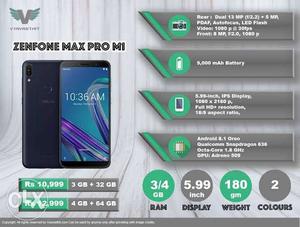 Asus max pro m1 4gb 64gb letest mobile 2day old