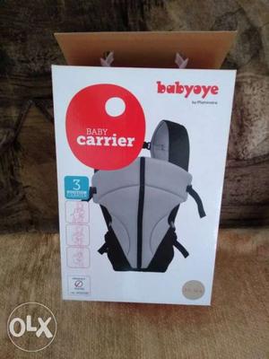 Baby's Black And Gray Babyoye Carrier