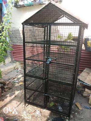 Black Metal Pet Cage
