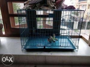 Dog cage which is foldable and easy to carry