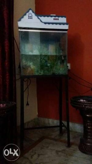 Fish Aqurium with iron stand of good condition