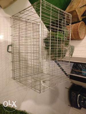 Full size pet dog cage, made with stainless