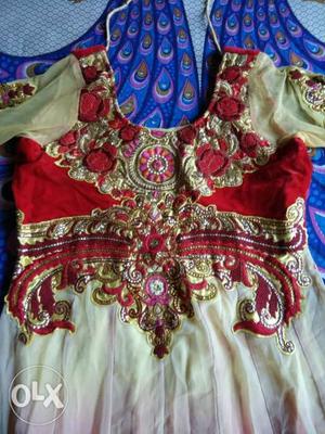 Anarkali dress with dupatta and churidars. Only