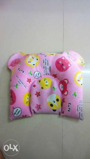 Baby sleeping pilow (soft cotton cover)with rai