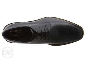 Black Leather Oxford Dress Shoe