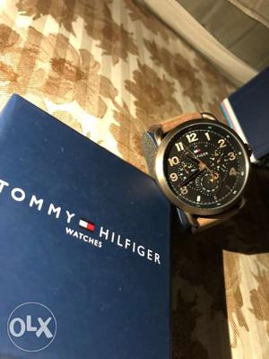 Brand new tommy hilfiger brown chronograph watch