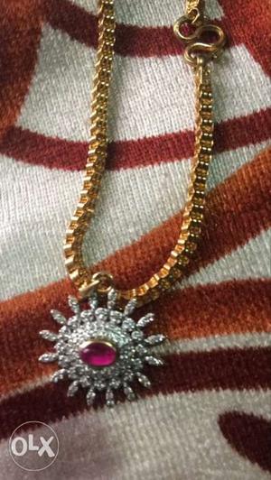 Diamond Pendent with gold with certificate n bill