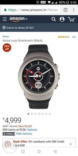 Gonoise Loop smart watch Android and iOS