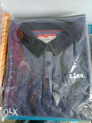 Gray And Black LiDL Polo Shirt