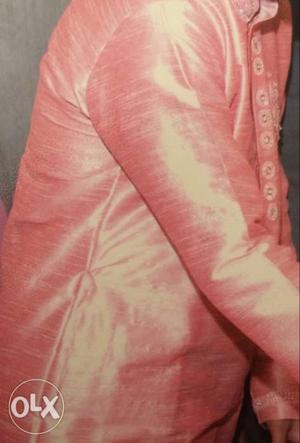 Light pink party wear kurta pajama for men