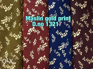 Muslin gold foil print best seller of the month