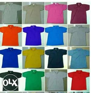 Plain Color Customized Uniform Tshirts (min 50 Pcs) print