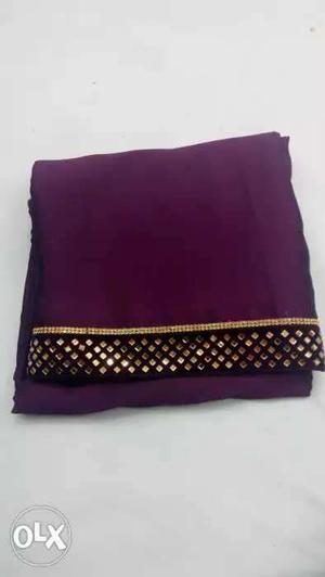 Purple And Black Textile