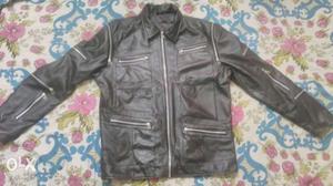 Real Leather black stylish Jacket.