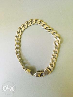 Silver men bracelet