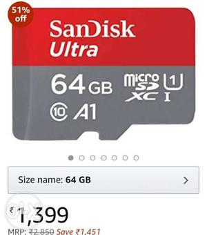 64 gb memory card (urgently cash)