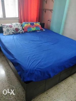 Bed without mattress for , small table for