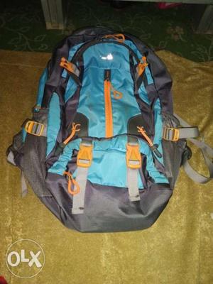Black, Blue, And Orange Backpack