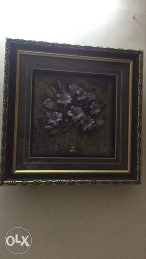 Black Framed Floral Artwork