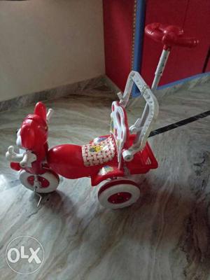 Children's Red And White Ride-on Toy