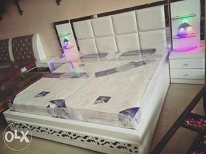 Double bed direct factory with side tables