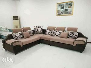 Gray And Black Sectional Couch  watsap