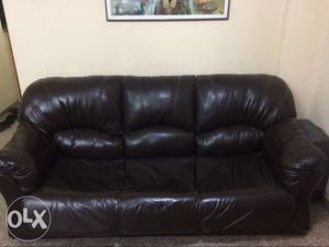 HIGH QUALITY leather SOFA 3 seater & 1 leather