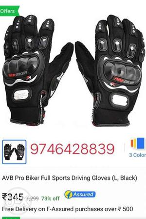 Pro biker Hand glove suitable for long bike ride.