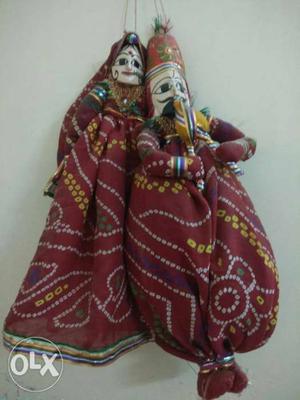 Rajasthani dulha dulhan hand made from Jaipur for