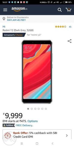 Redmi y2 dark grey