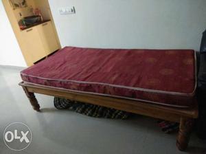 Single bed of good quality wood with high quality