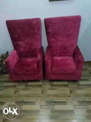 Sofa Chairs.. High Back.. In new condition.. Custom made..