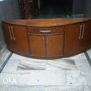 Solid movable mutltipurpose wooden cabinet with