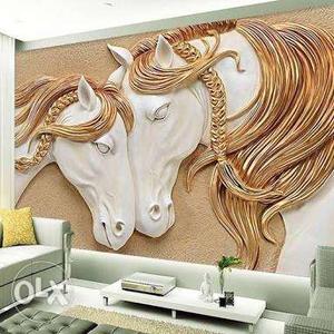 Two Horses Wall Decal